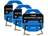 <b>BOSS BPC-4-3</b> Cabo Audio Patch Jack mono 10cm (Pack 3 Cabos) para Pedalboards <b>Garantia Vitalícia</b> <b>BOSS BPC-4-3</b> Cabo Audio Patch Jack mono 10cm (Pack 3 Cabos) para Pedalboards <b>Garantia Vitalícia</b>